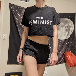 Wild Fang Wild Feminist Crop Top